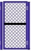 Калитка из сетки "Рабица" ширина 0,9 м, высота секции 1,8 м + 2 столба