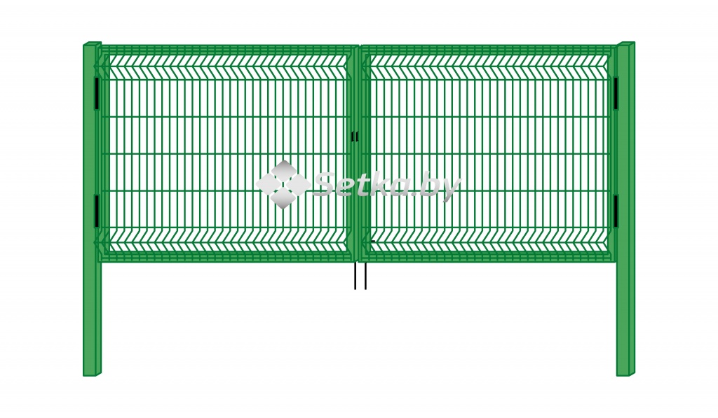 Ворота распашные оцинк.+ППл Ral - 1210х3360 (вар.2).jpg Ворота распашные оцинк.+ППл Ral - 1210х3360 (вар.2).jpg
