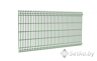 панель 3d оцинкованная с полимерным покрытием 1,22х3,0 м , 4 мм., ral 6005