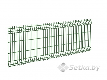 панель 3d оцинкованная с полимерным покрытием 1,0х3,0 м , 5 мм., ral 6005