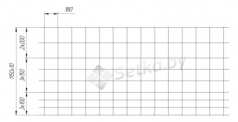 сетка шарнирная, высота 1150 мм, проволока 1,8 мм (3×100, 3×150, 2×200)