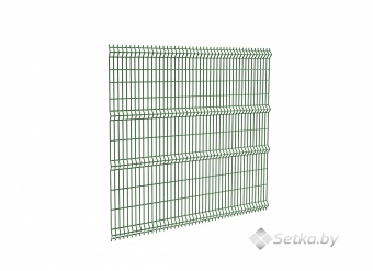 панель 3d оцинкованная с полимерным покрытием 2,43х3,0 м , 4 мм., ral 6005